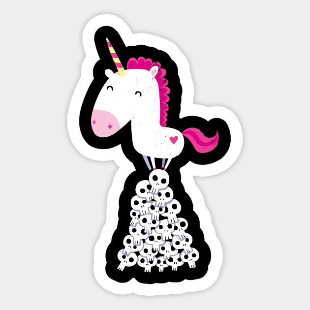 Killer Unicorn Sticker by DinoMike